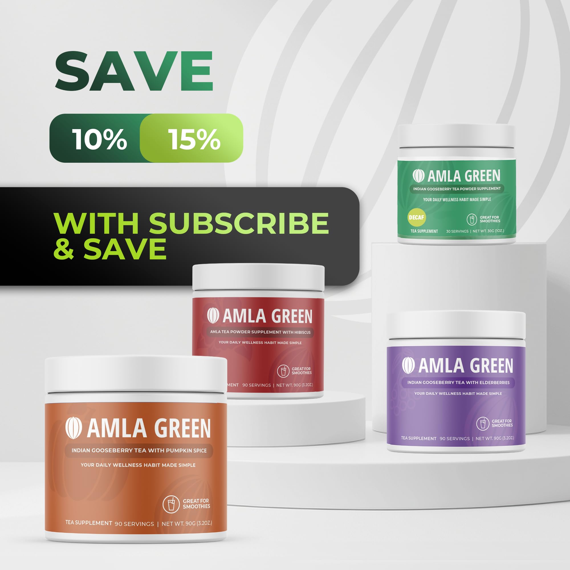 Amla Green 20X Concentrated Amla Supplement 30g prepared as tea