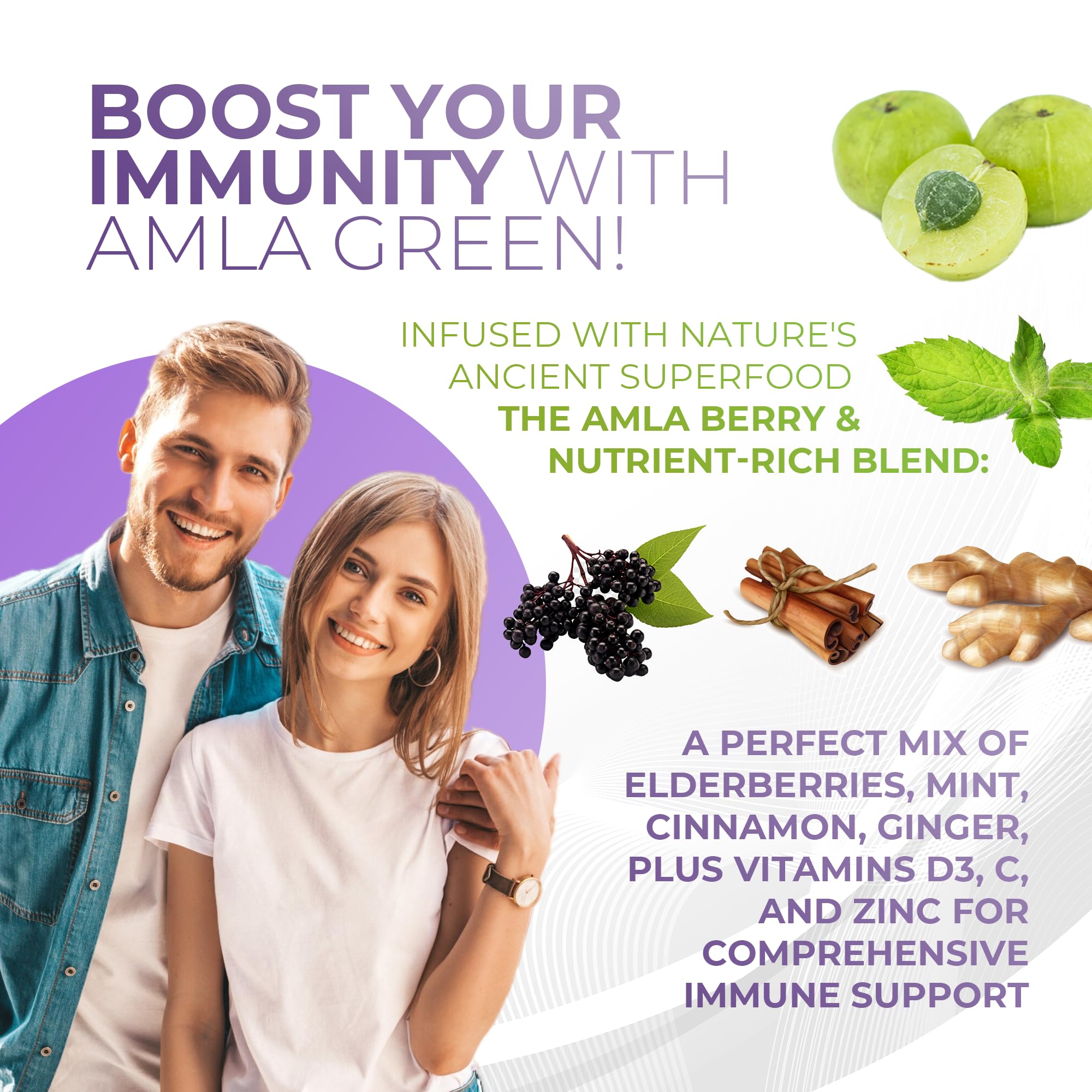 Amla Green Amla Powder Supplement in a cup of tea