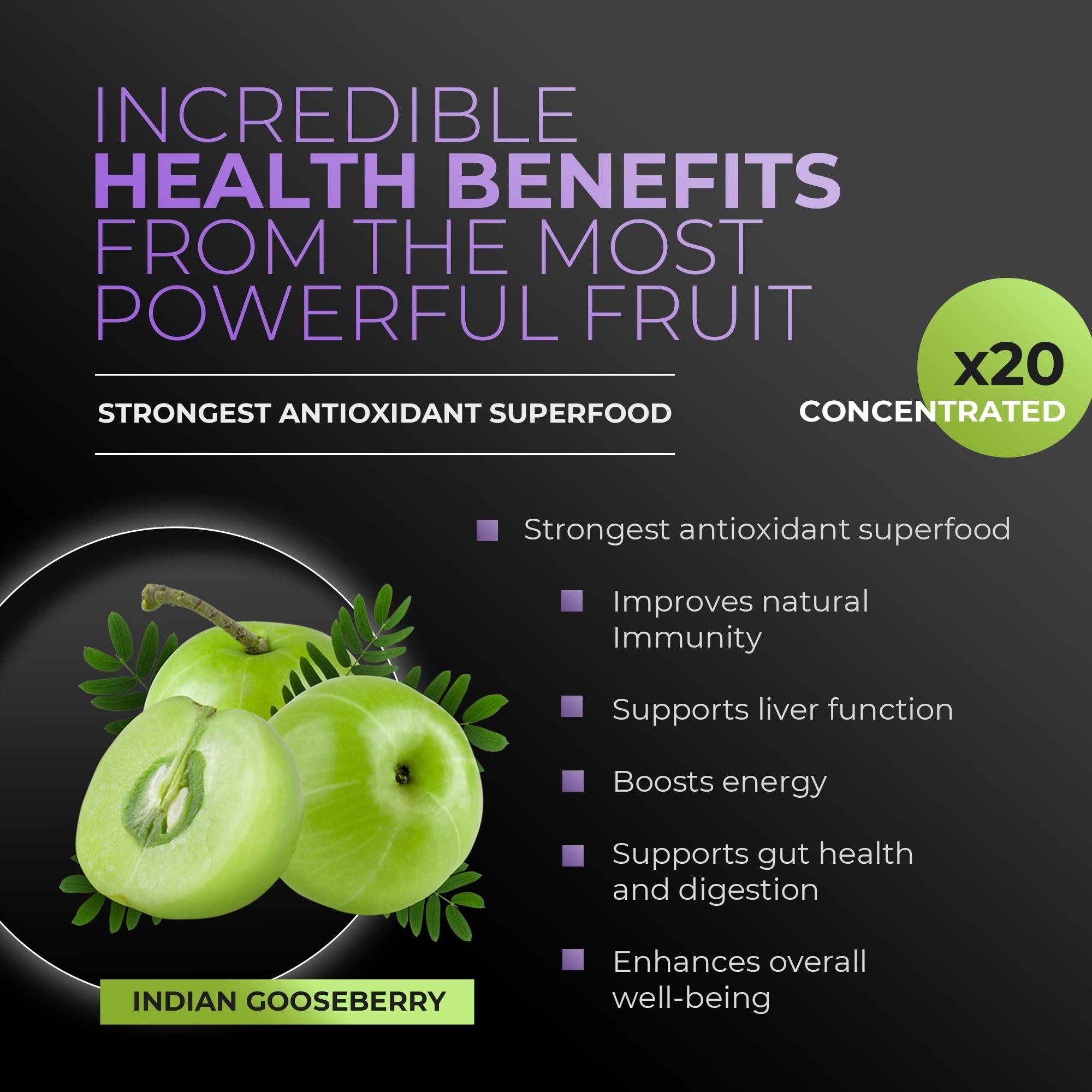 Amla Green Amla Powder Supplement mixed in smoothie