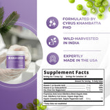 Amla Green Amla Powder Supplement scoop inside container