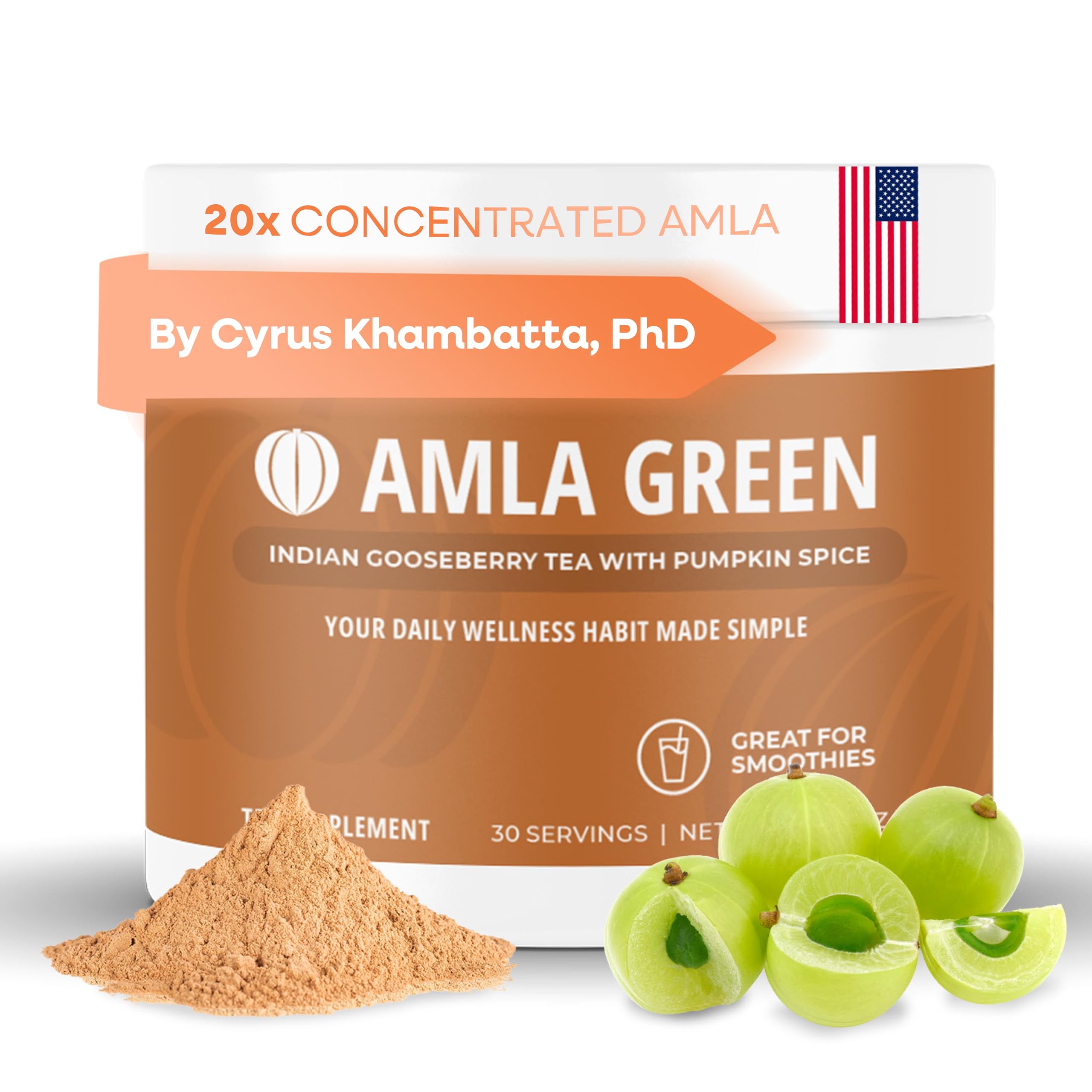 Amla Green Amla Supplement 20X Concentrate 82g front view