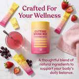 AMOQUCT Prebiotic Drink Mix prepared drink in a glass