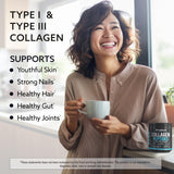 Amplicell Collagen Powder mixed in a smoothie