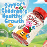 AmpUp Calcium Gummies with nutrition facts on packaging