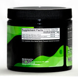 Amrutha Herbals Organic Spirulina + Moringa Powder serving suggestion in a glass of water