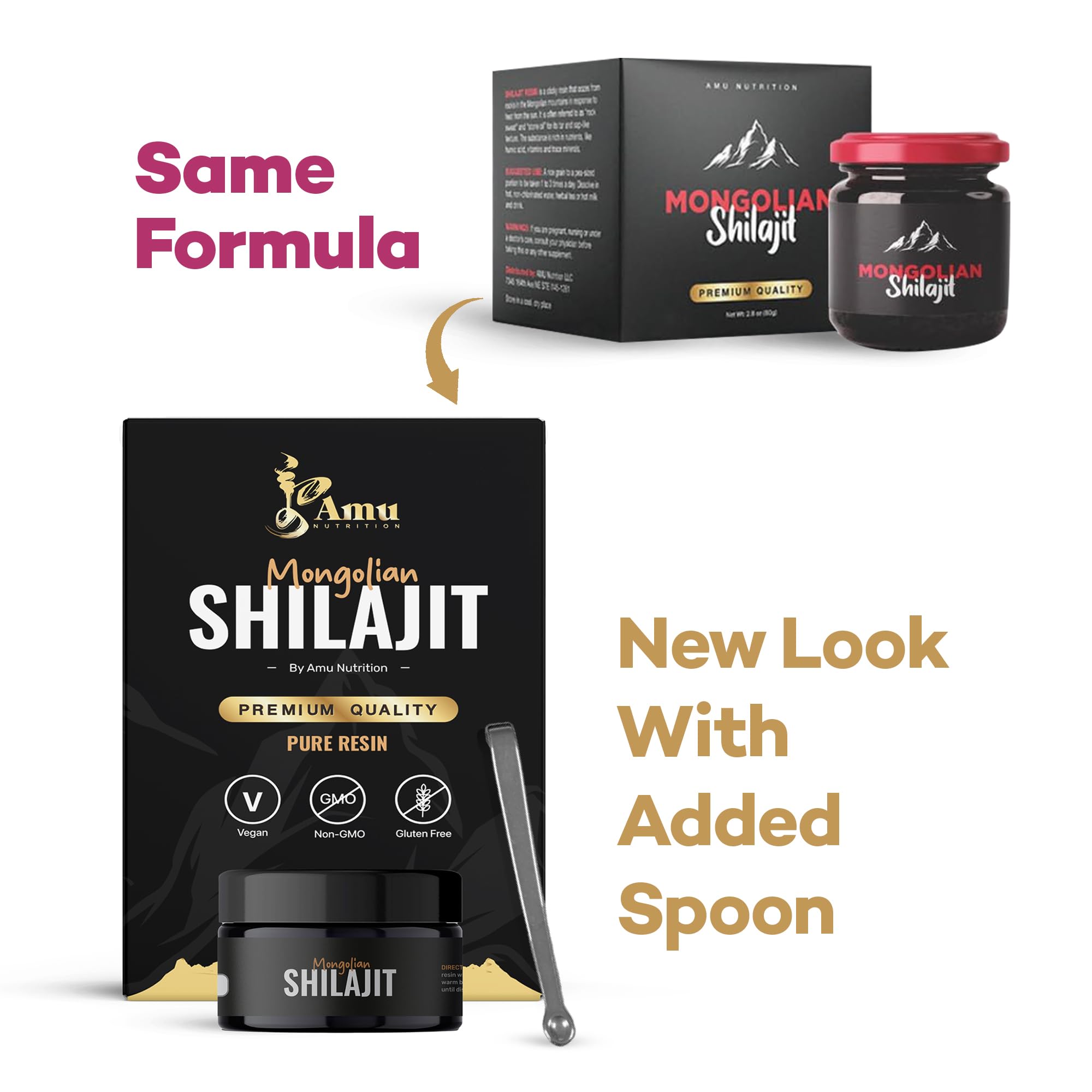 AMU NUTRITION Shilajit Resin 20g packaging
