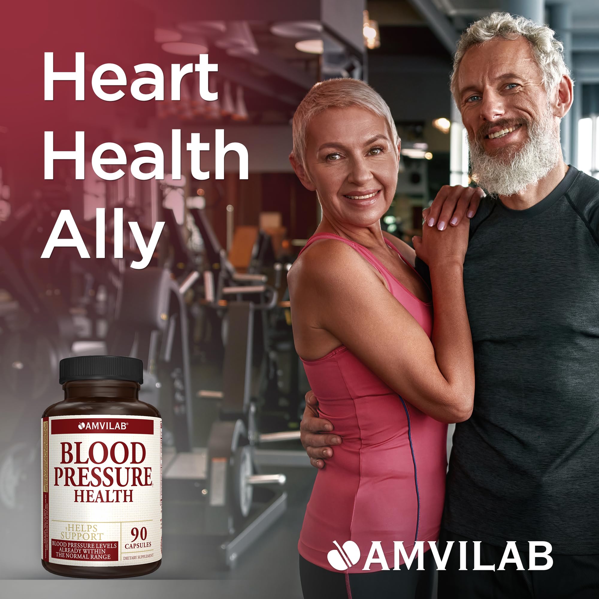 AMVILAB Daily daily wellness Supplement bottle side view