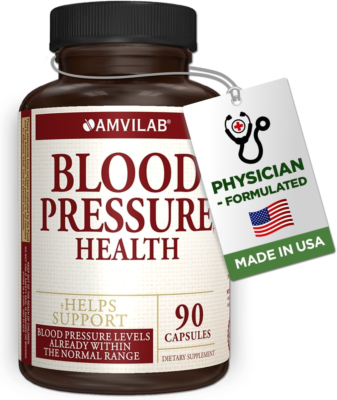 AMVILAB Daily daily wellness Supplement capsules in a hand