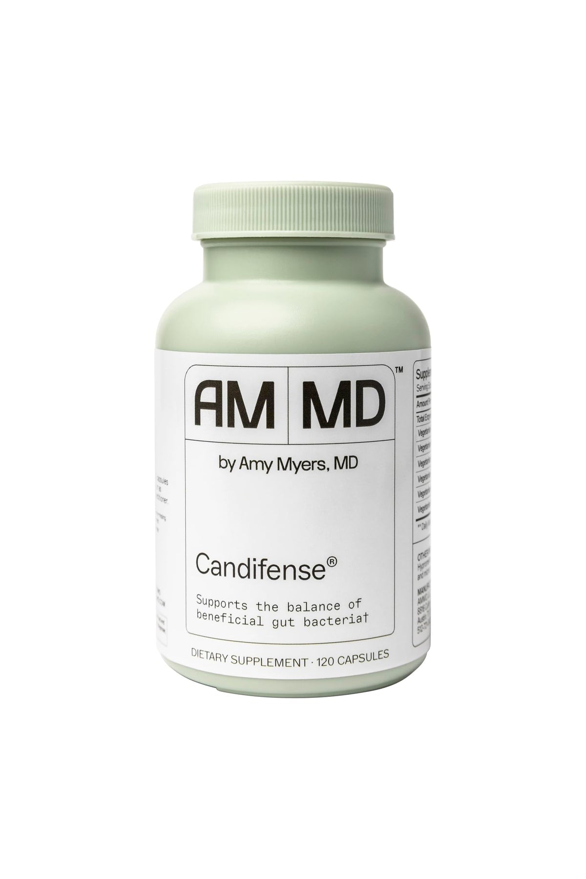 Amy Myers MD Candifense Probiotic Supplement 120 Capsules front view