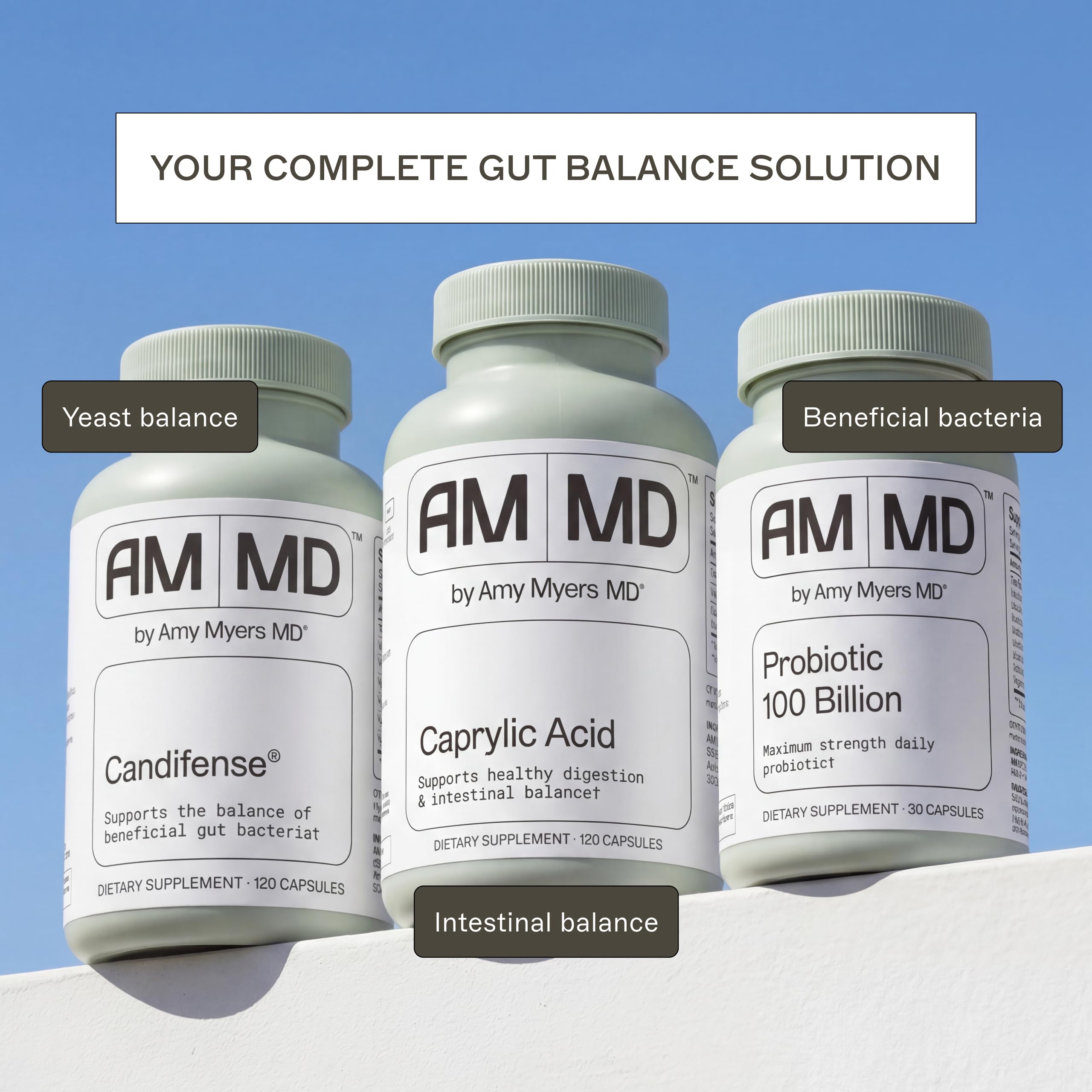 Amy Myers MD Candifense Probiotic Supplement 120 Capsules lifestyle scene