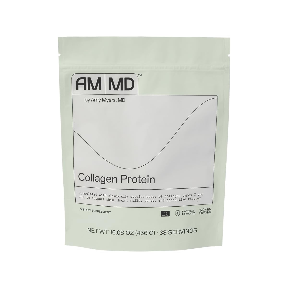 Amy Myers MD Collagen Protein Supplement front view 456g