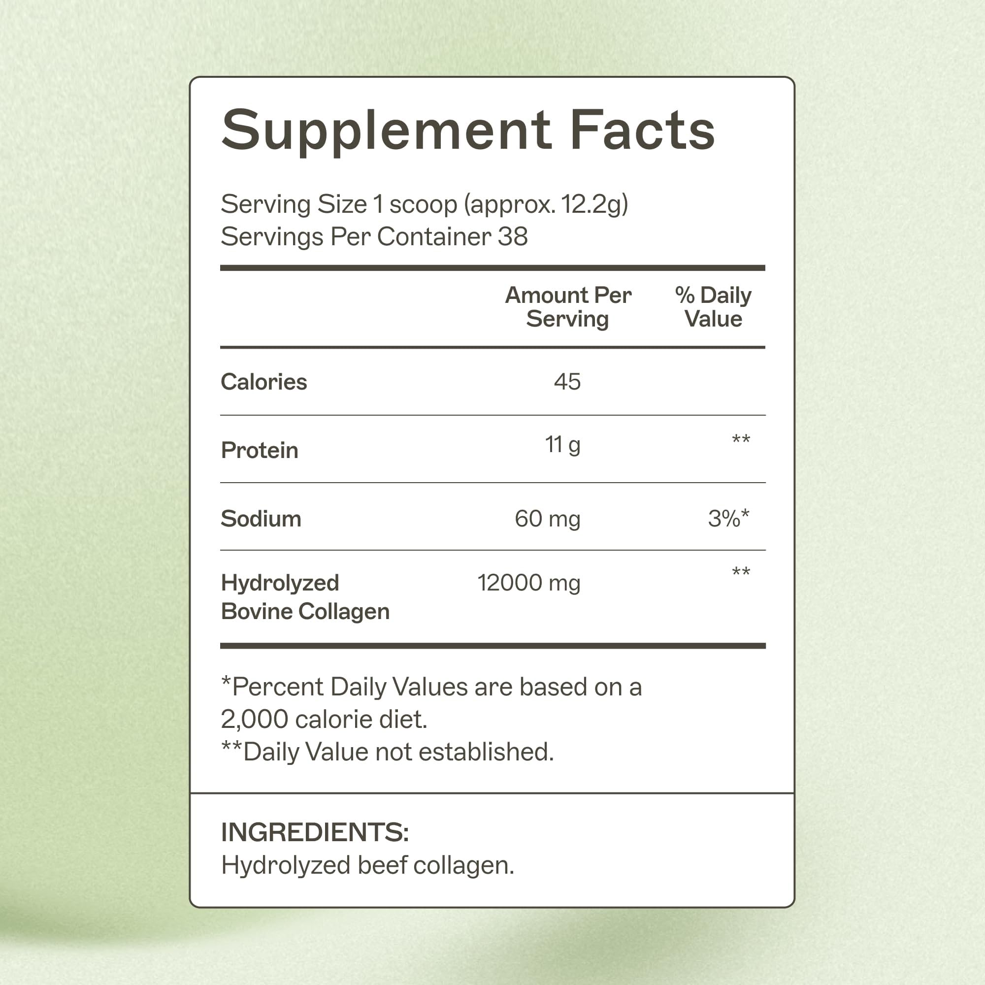 Amy Myers MD Collagen Protein Supplement packaging side view
