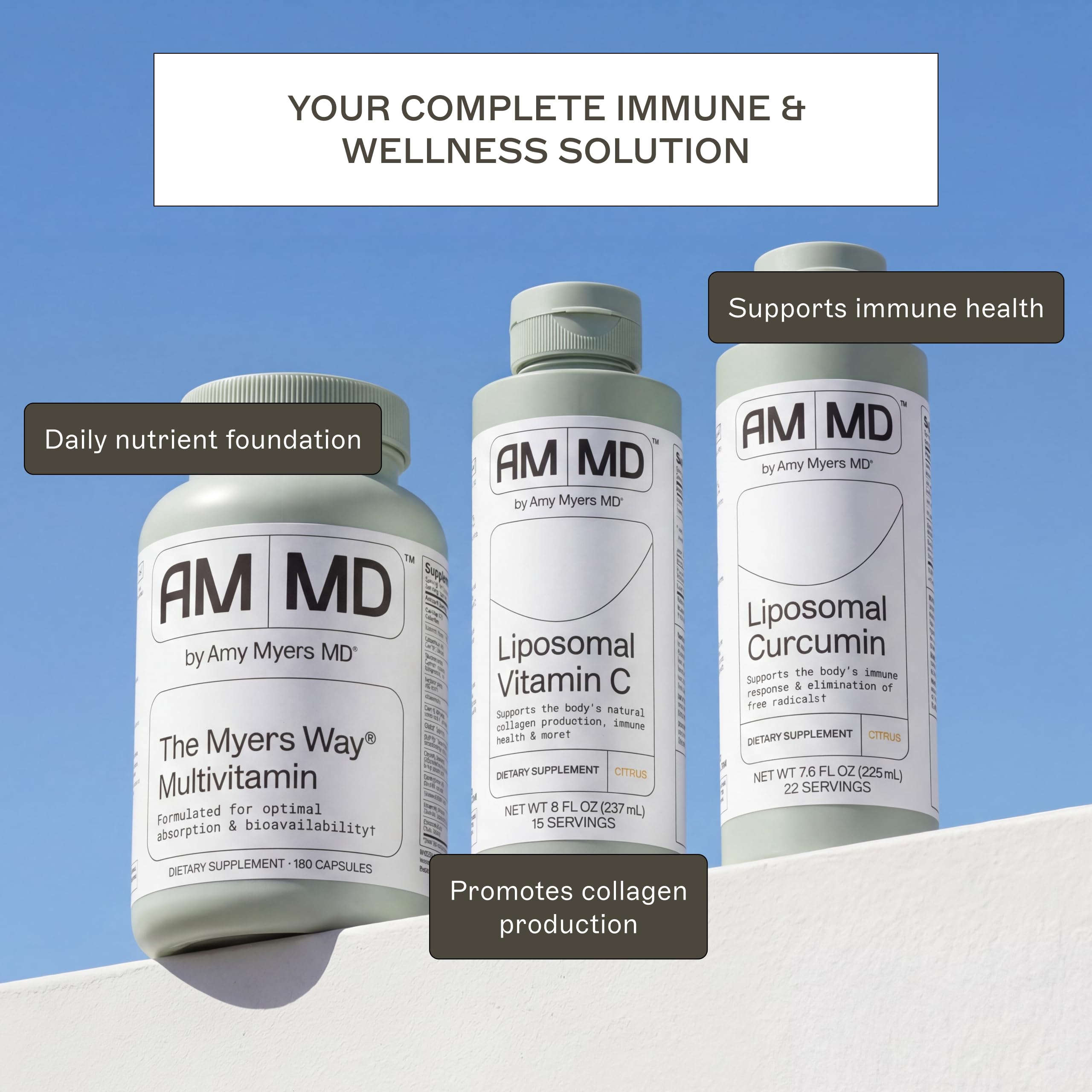 Amy Myers MD Liposomal Curcumin 1000mg with fresh fruits