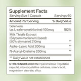 Amy Myers MD Milk Thistle Supplement 210mg capsule close-up