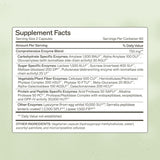 Amy Myers MD Multi-Enzymes 91g side view with nutritional information
