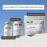Amy Myers MD Rest and Restore Sleep Supplement lifestyle scene with calming elements