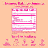 Amy Suzanne Balance Gummies back view with nutritional information