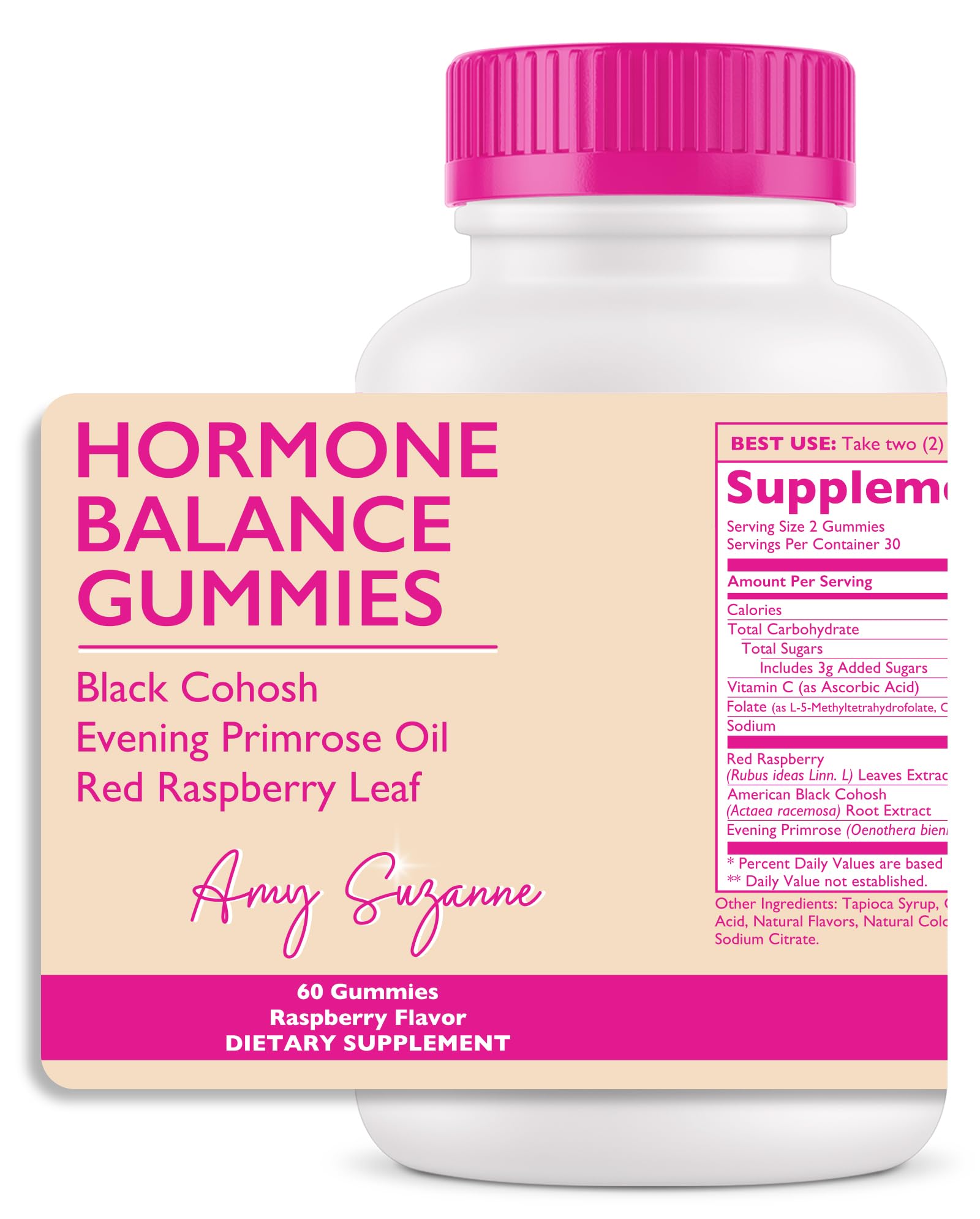 Amy Suzanne Balance Gummies front view with packaging