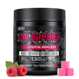 AMZXO BCAA Gummies bottle front view with 90 gummies