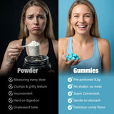 AMZXO BCAA Gummies displayed on a fitness mat