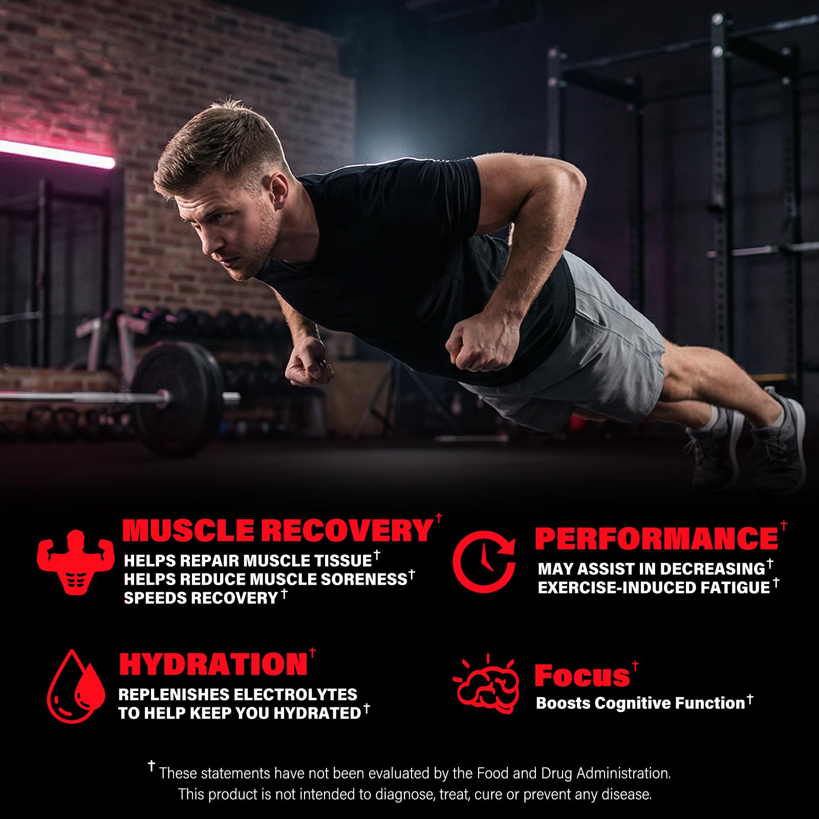 AMZXO BCAA Gummies nutritional information label