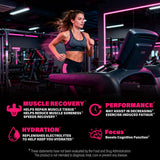 AMZXO BCAA Gummies side view showing nutrition facts