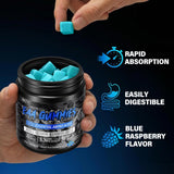 AMZXO BCAA Gummies with a measuring spoon for serving