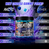 AMZXO Creatine Gummies packaging with ingredients list