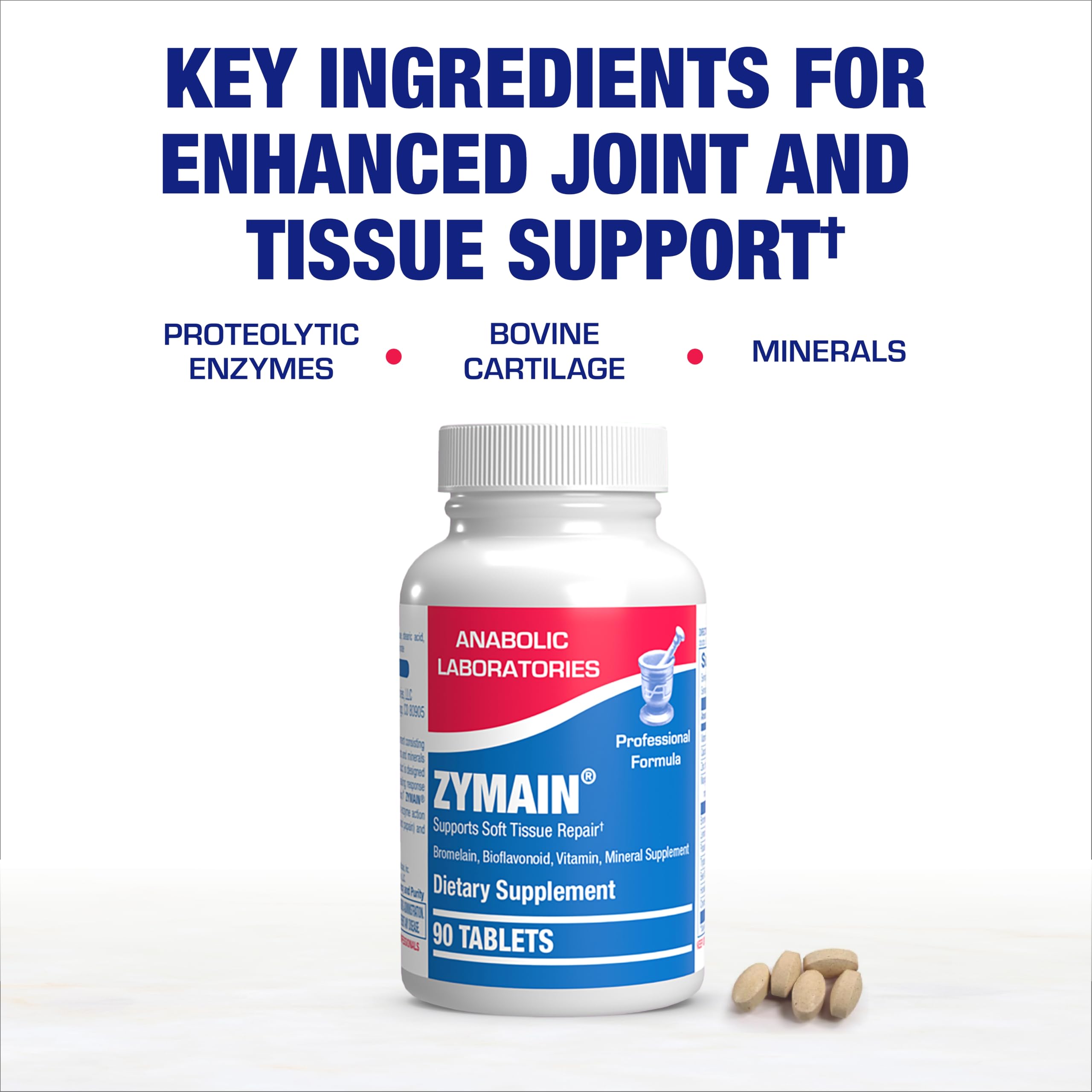 Anabolic Laboratories Bromelain Joint Support Supplement bottle on a table