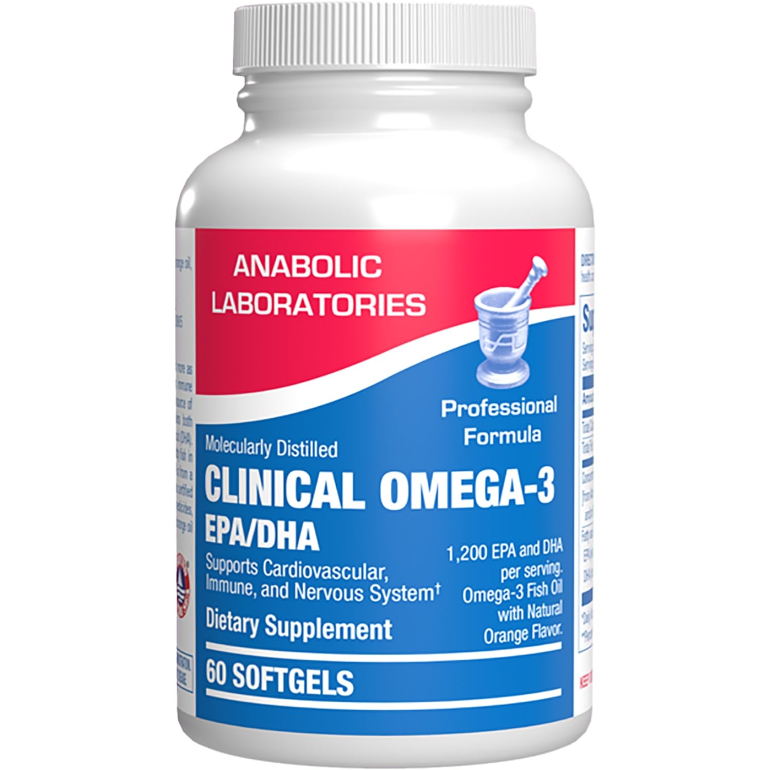 Anabolic Laboratories Omega-3 Fish Oil 1200mg front view