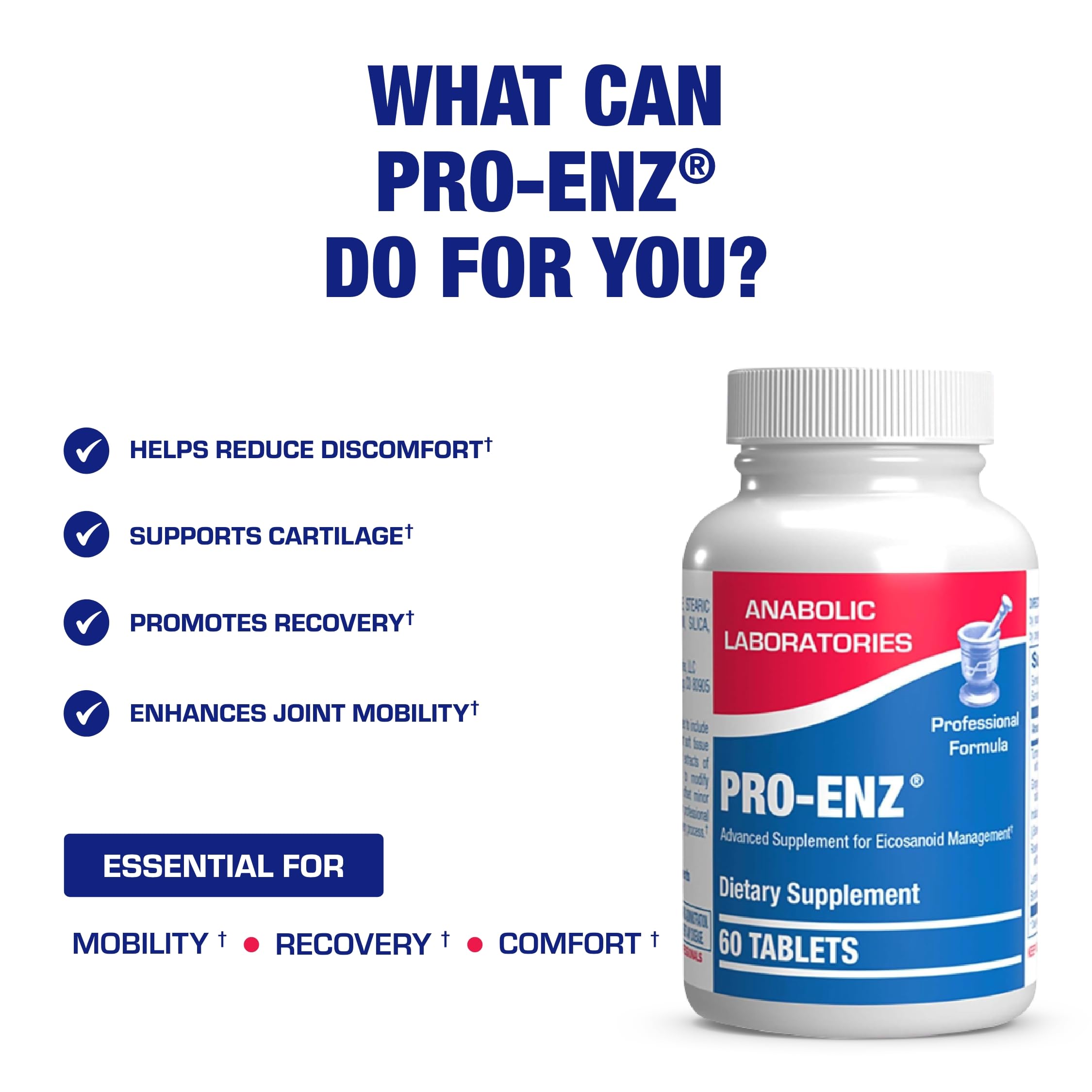Anabolic Laboratories Pro-Enz Joint Support Supplement bottle with label