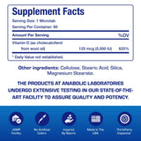 Anabolic Laboratories Vitamin D3 5000 IU product packaging