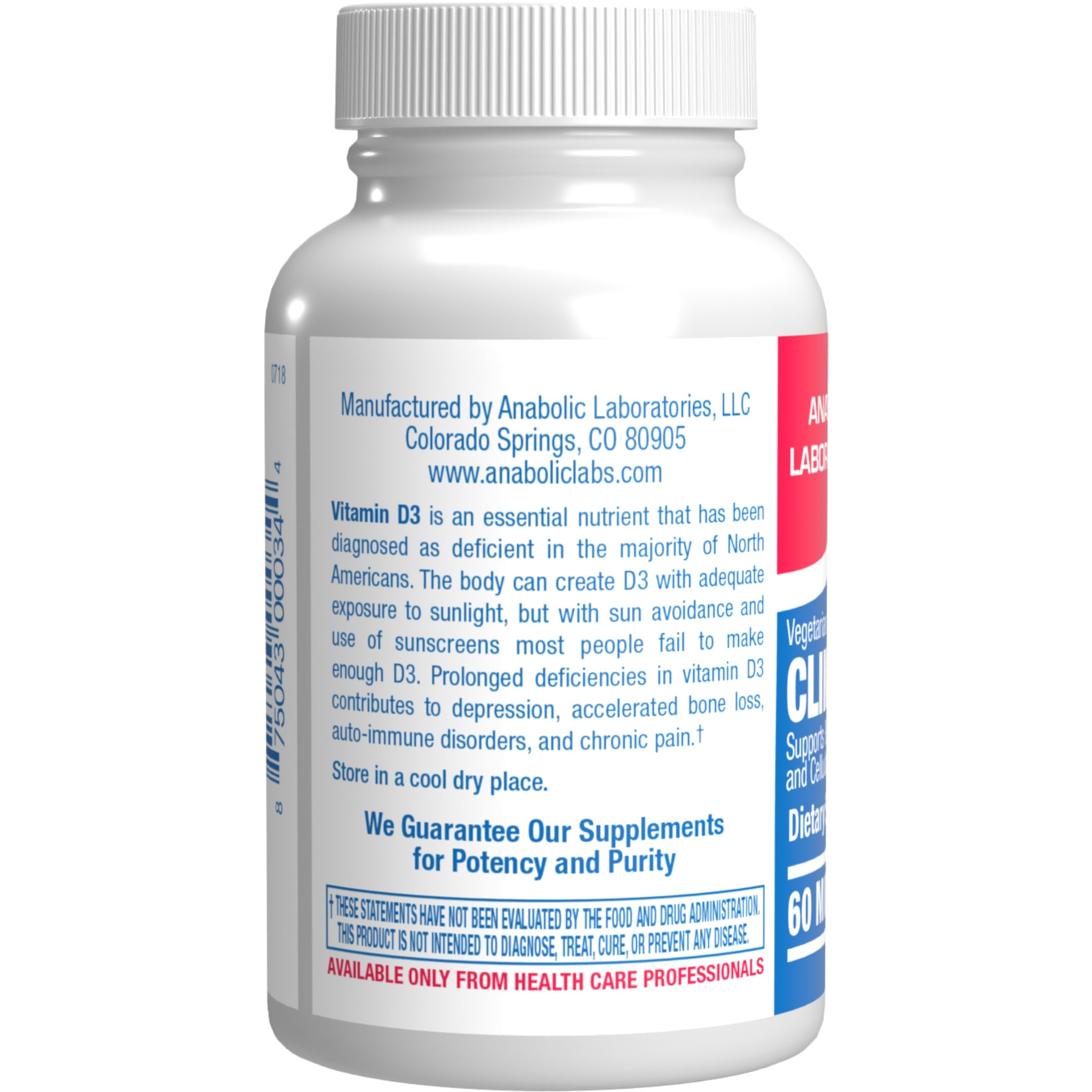 Anabolic Laboratories Vitamin D3 5000 IU with other supplements