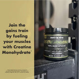 Anabolic Warfare Creatine Monohydrate 358g close-up of label