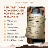 Ancestral Supplements Beef Liver Extract 160g side view