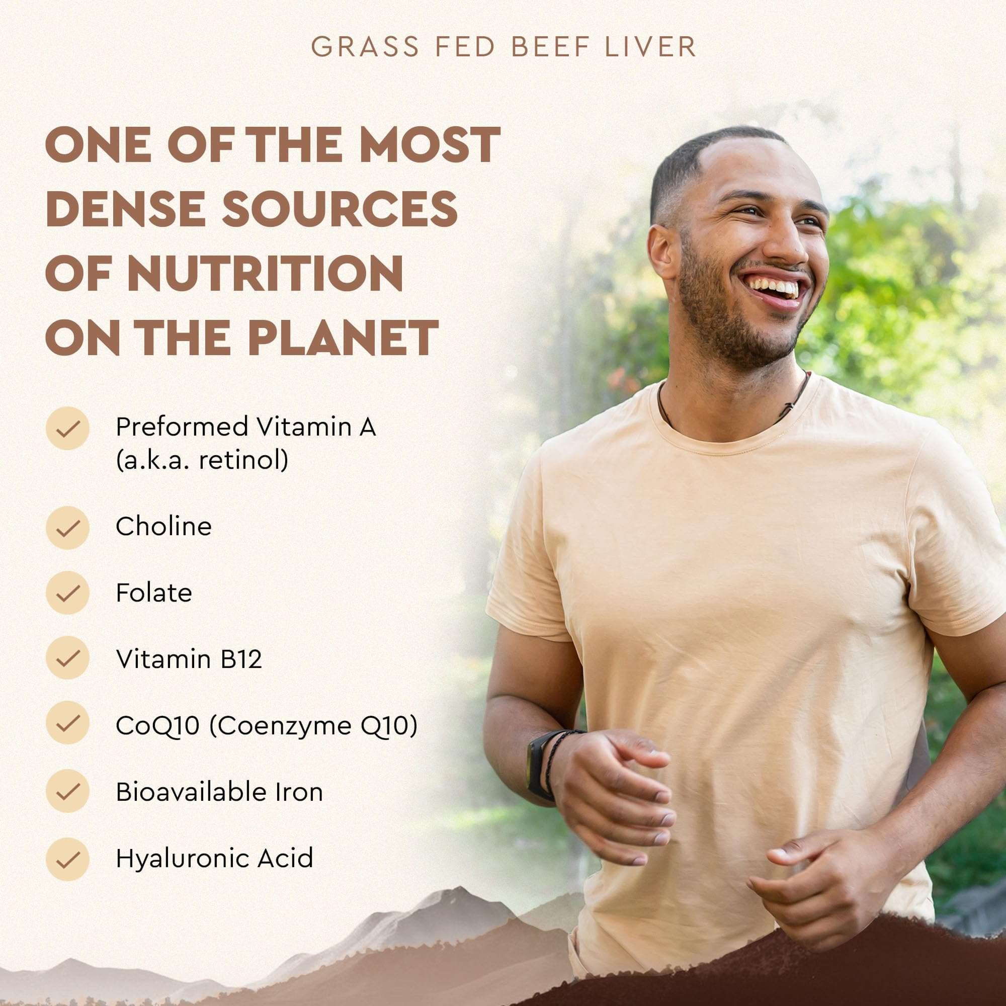 Ancestral Supplements Beef Liver Extract 160g with fresh vegetables