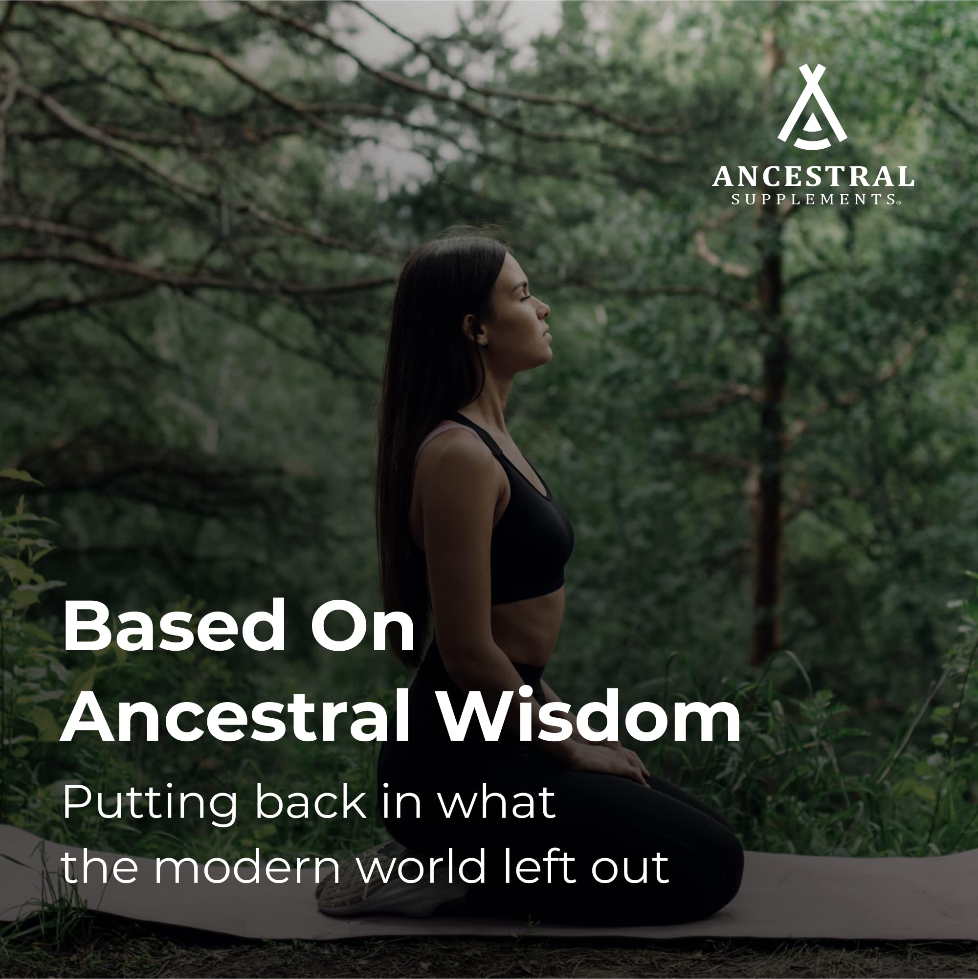 Ancestral Supplements Beef Organ Supplement bottle with capsules on a table