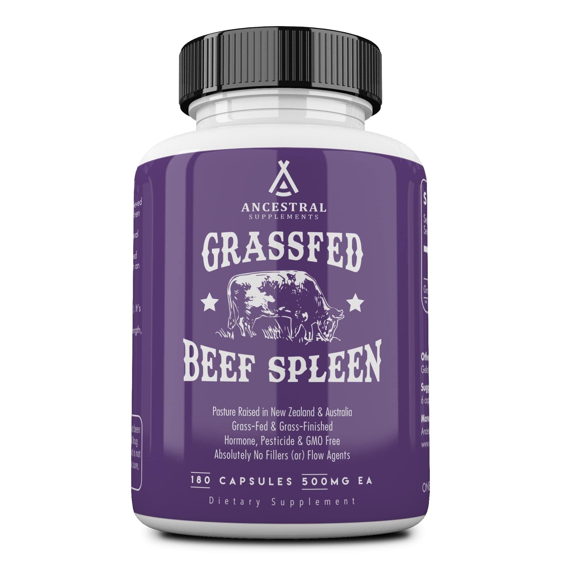 Ancestral Supplements Beef Spleen Glandular Supplement 160g front view