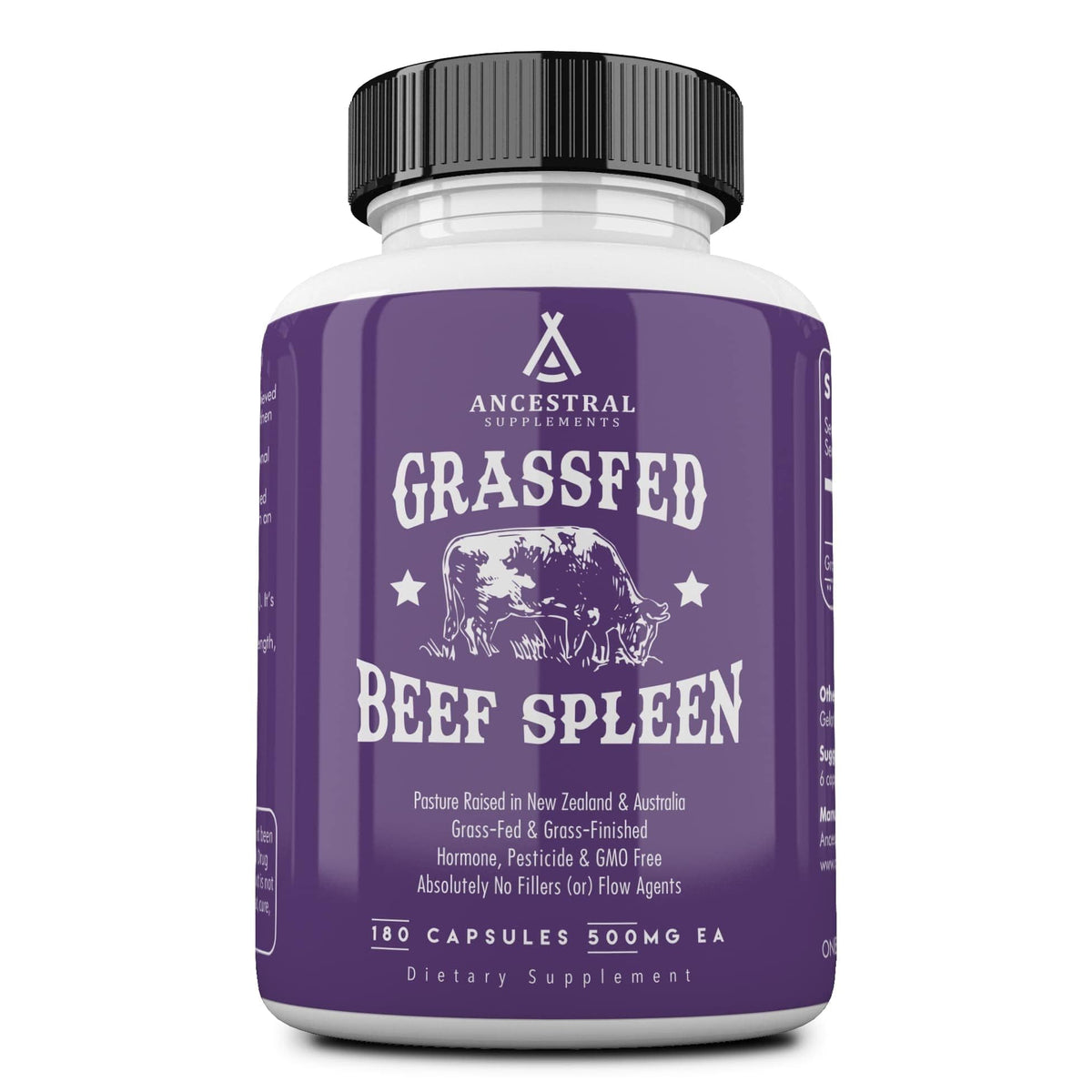 Ancestral Supplements Beef Spleen Glandular Supplement 160g front view