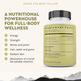 Ancestral Supplements Beef Tallow Capsules 500mg side view