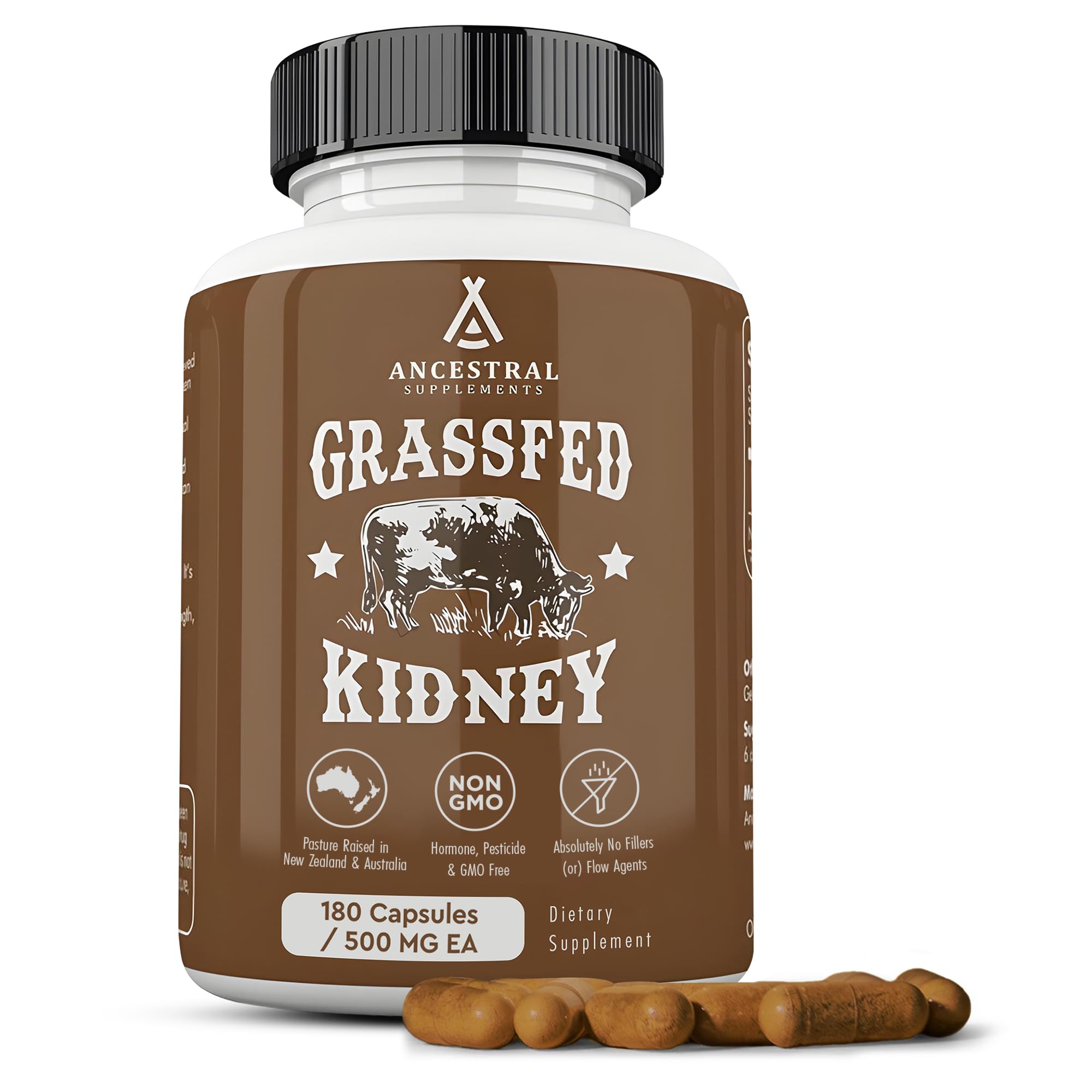 Ancestral Supplements Kidney Health Capsules bottle front view