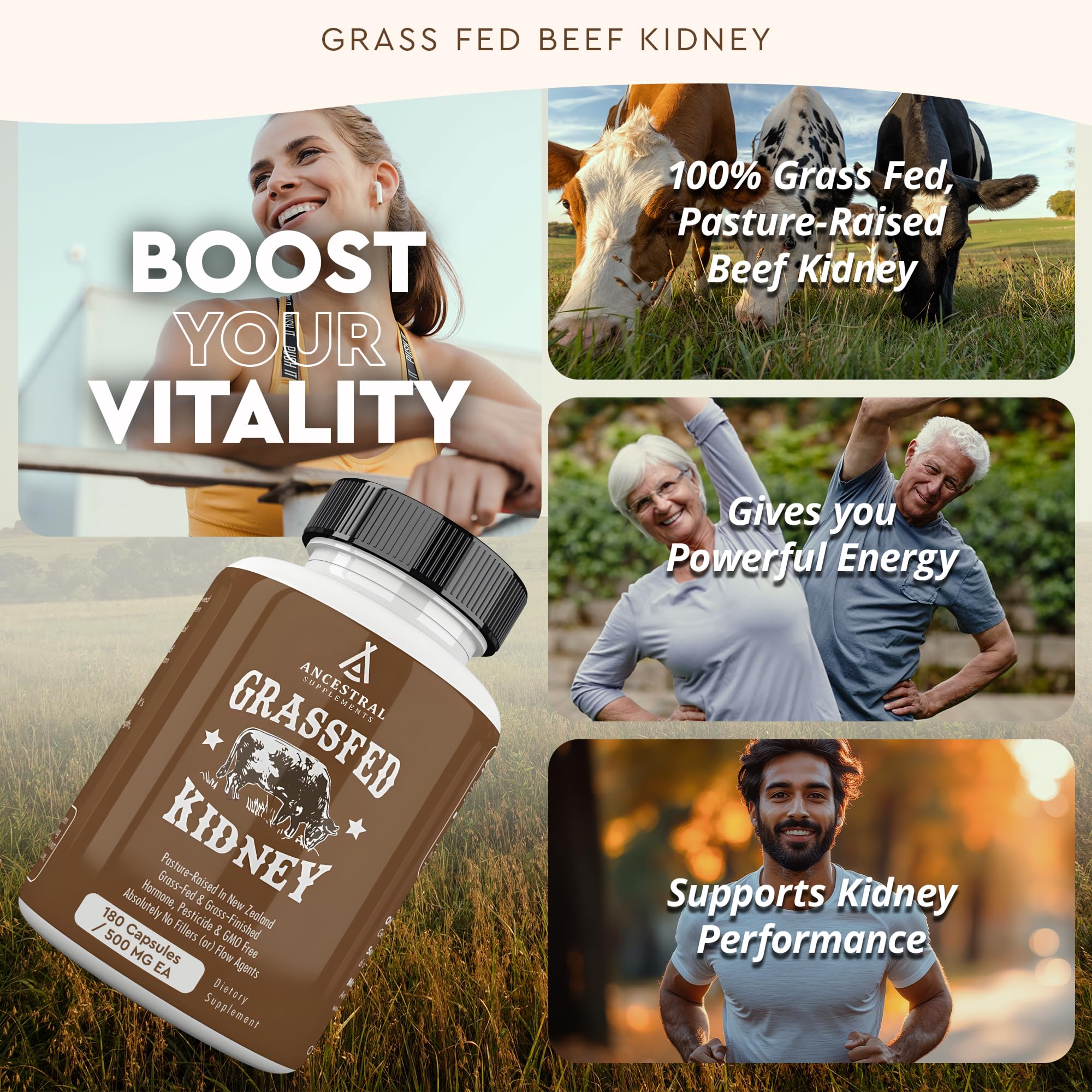 Ancestral Supplements Kidney Health Capsules close-up of capsules
