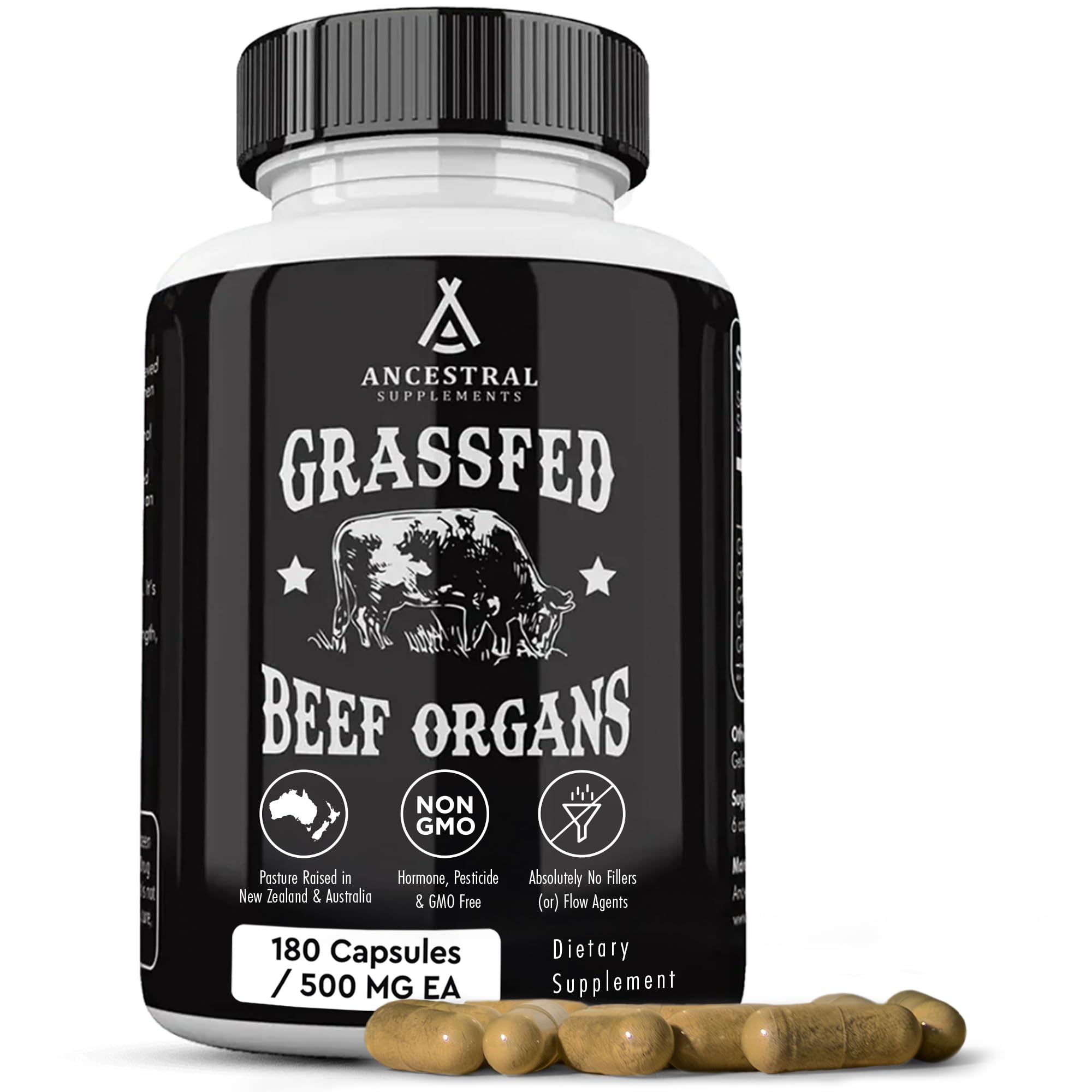 Ancestral Supplements Liver Extracts 3000mg front view