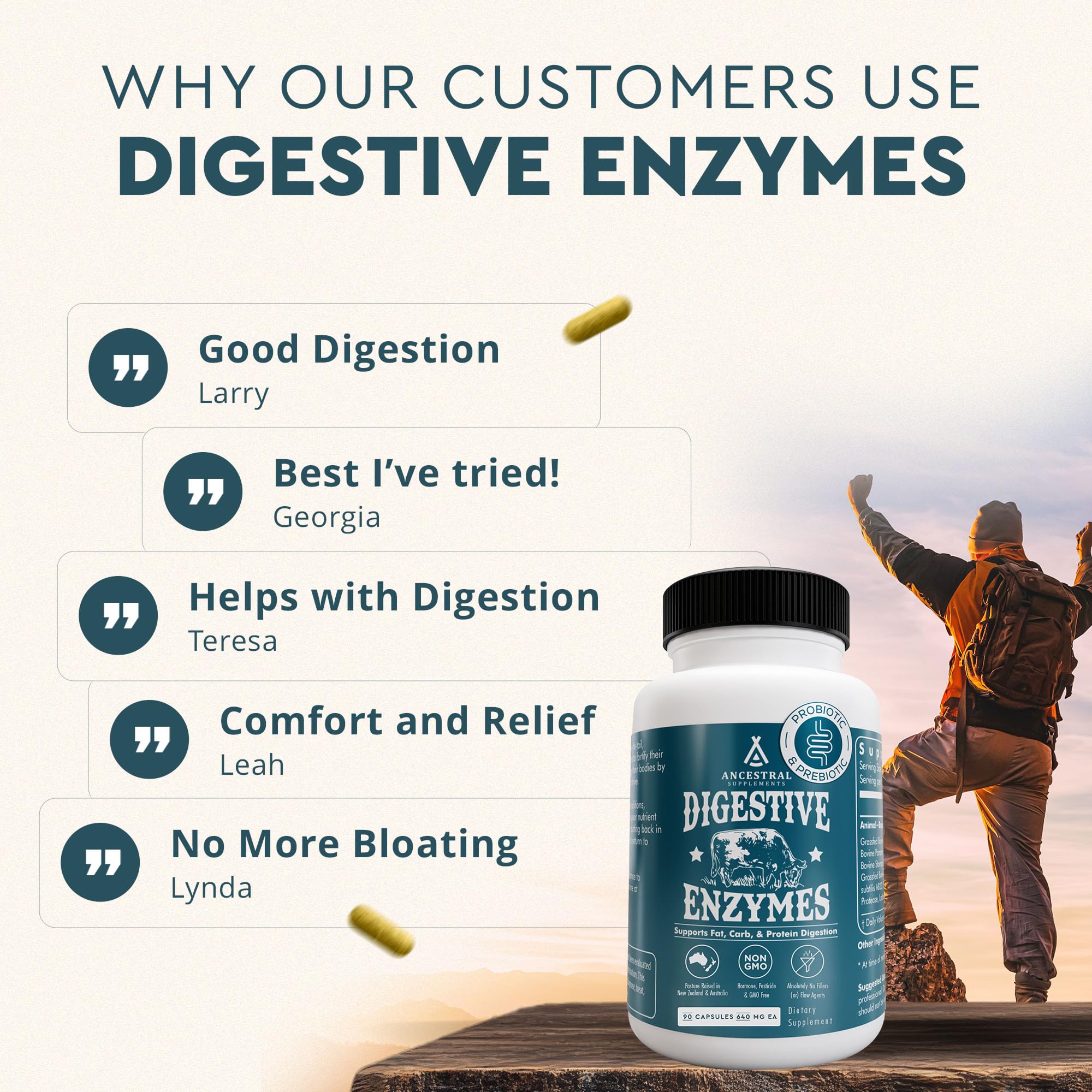 Ancestral Supplements Multi-Enzymes 420g lifestyle scene