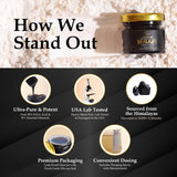 Ancient Aid Himalayan Shilajit Resin in a spoon