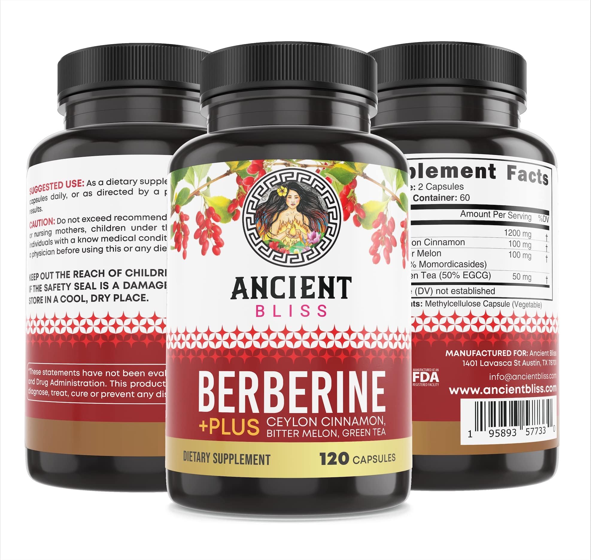 Ancient Bliss Berberine Supplement with Ceylon Cinnamon lifestyle scene