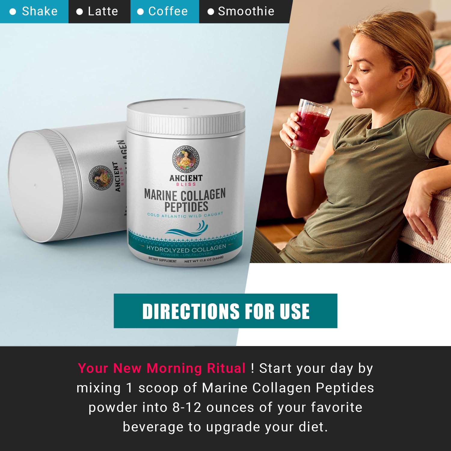 Ancient Bliss Collagen Powder nutritional information