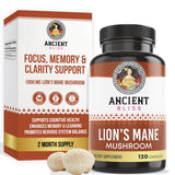 Ancient Bliss Lion’s Mane Mushroom Supplement front view
