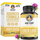 Ancient Bliss Natural Milk Thistle Liver 60 capsules front view
