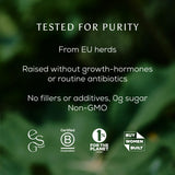 Ancient + Brave Bovine Collagen Peptides with ingredients